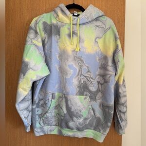 Topshop Marbled Oversized Sweatshirt